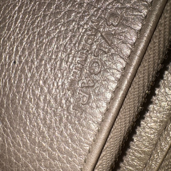 BVLGARI S.Bulgari Metallic Gold Leather Wallet - Picture 10 of 17